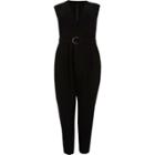 River Island Womens Plus Sleeveless Tailored Jumpsuit