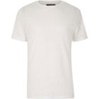 River Island Menswhite Pattern Short Sleeve T-shirt
