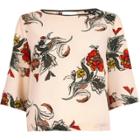 River Island Womens Printed Crepe Top