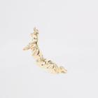 River Island Womens Gold Color Battered Earring Cuff
