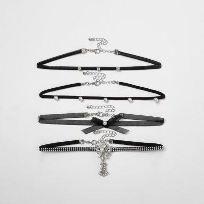 River Island Womens Pearl And Stud Embellished Choker Set
