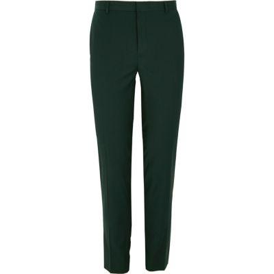 River Island Mens Forest Super Skinny Smart Pants