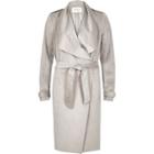 River Island Womens Silver Lightweight Trench Coat