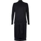 River Island Womens Knit Tied Front Turtleneck Dress