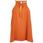 River Island Womens Rust Bow Cami