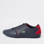 River Island Mens Lacoste Leather Tape Lace-up Sneakers