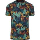 River Island Mens Muscle Fit Tropical Print T-shirt