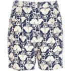River Island Womens Petal Print Retro High Rise Shorts