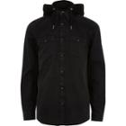 River Island Mens Hooded Denim Shirt