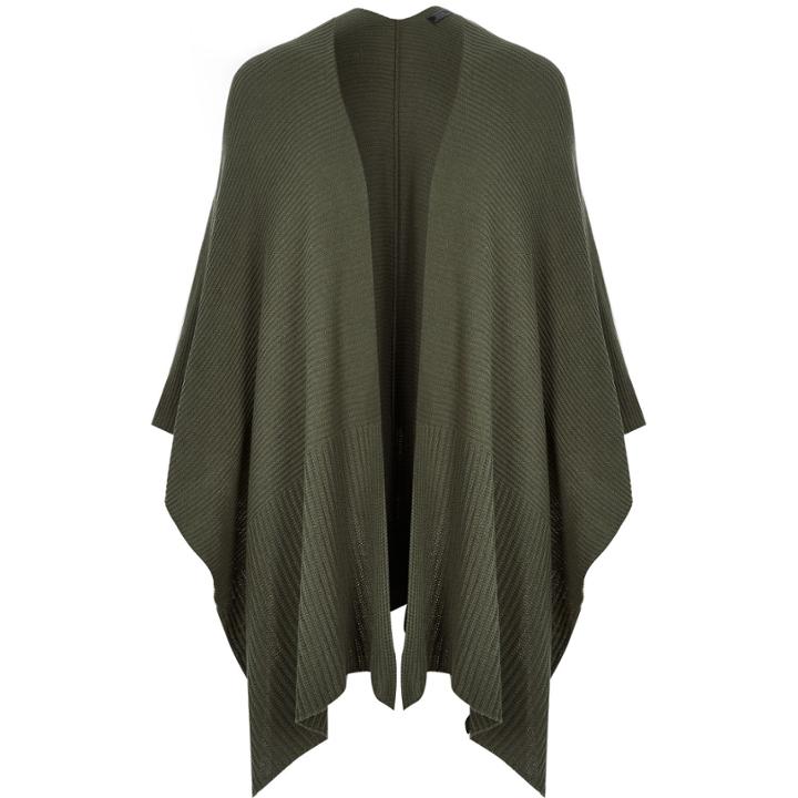 River Island Menskhaki Knitted Cape