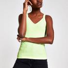 River Island Womens Neon Ribbed V Neck Cami Tank