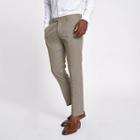 River Island Mens Dogstooth Check Cropped Skinny Trousers