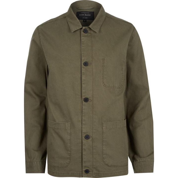 River Island Menskhaki Utility Worker Jacket