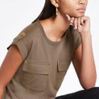 River Island Womens Utility Flap Pocket T-shirt
