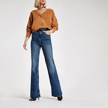 River Island Womens Ri Flared Jeans