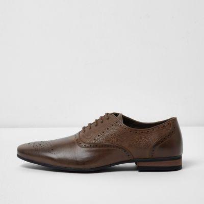 River Island Mens Textured Brogues