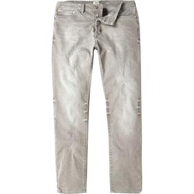 River Island Mens Worn Dylan Slim Fit Jeans