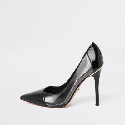 River Island Womens Perspex Side Pumps