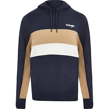 Mens Wrangler Block Hoodie