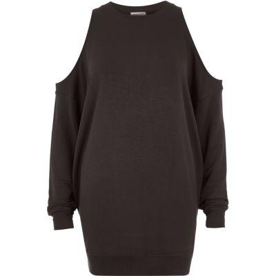 River Island Womens Cold Shoulder Sweatshirt