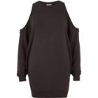 River Island Womens Cold Shoulder Sweatshirt