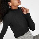 River Island Womens Frill Neck Long Sleeve Turtleneck