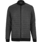 River Island Mensdark Quilted Bomber Jackets