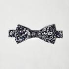 River Island Mens Floral Print Bow Tie