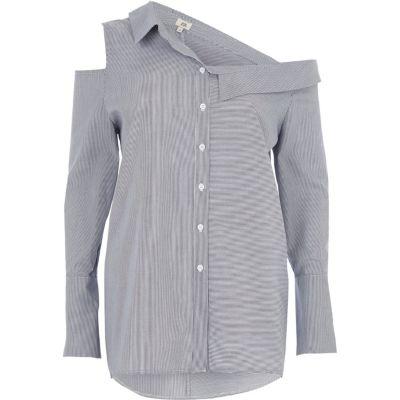 River Island Womens Stripe Deconstructured Shirt