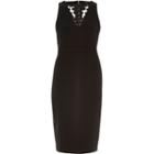 River Island Womens Lace Front Bodycon Dress