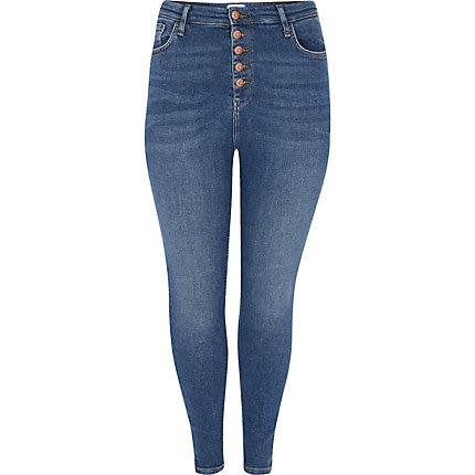 River Island Womens Plus Hailey High Rise Superskinny Jeans