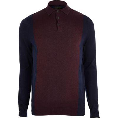 River Island Mensbig & Tall Color Block Polo Shirt