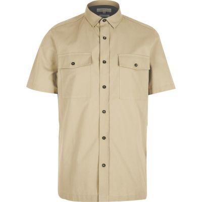 River Island Mens Utility Short Sleeve Shirt