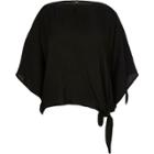 River Island Womens Knot Hem Loose Fit T-shirt