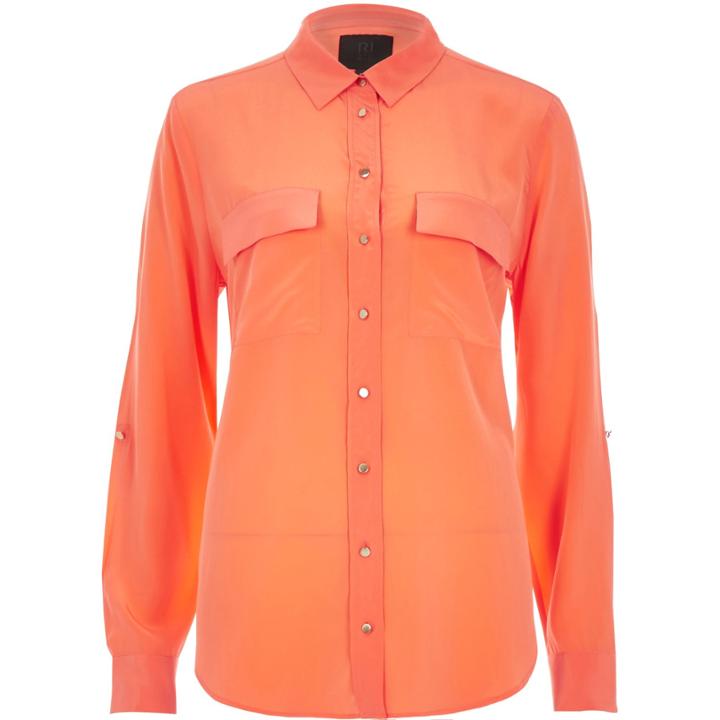 River Island Womens Ri Studio Pure Silk Shirt