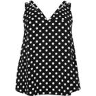 River Island Womens Plus Polka Dot Double Strap Tank