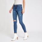 River Island Womens Molly Ri Ripped Skinny Jeggings