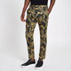 River Island Mens Leopard Printed Skinny Smart Trousers