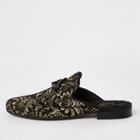 River Island Mens Jacquard Backless Loafers