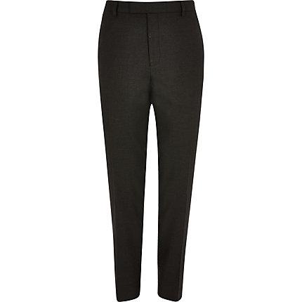 River Island Mens Textured Skinny Suit Trousers