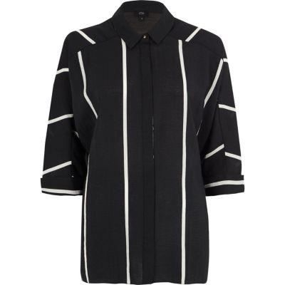River Island Womens Stripe Oversized Shirt