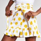 River Island Womens White Spot Print Mini Skirt