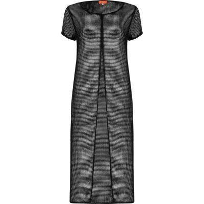 River Island Womens Mesh Split Front Maxi T-shirt Dress
