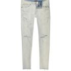 River Island Mens Sid Ripped Bleached Skinny Jeans