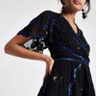 River Island Womens Embellished Wrap Top