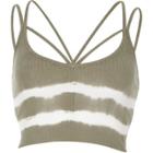 River Island Womens Tie Dye Strappy Crop Top