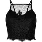 River Island Womens Sheer Embroidered Bralette