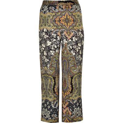 River Island Womens Plus Print Wide Leg Pants