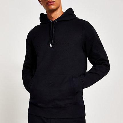 River Island Mens Twill Maison Riviera Slim Fit Hoodie