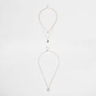 River Island Womens Gold Tone Circle Trio Necklace Set